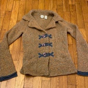 Anthro Brown Women's Sweater Blazer